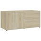 vidaXL Mueble para TV madera contrachapada color roble 80x34x36 cm