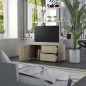 vidaXL Mueble para TV madera contrachapada color roble 80x34x36 cm