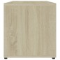 vidaXL Mueble para TV madera contrachapada color roble 80x34x36 cm