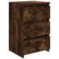 vidaXL Mesita de noche 2 uds contrachapado roble ahumado 40x35x62,5cm