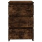 vidaXL Mesita de noche 2 uds contrachapado roble ahumado 40x35x62,5cm