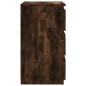 vidaXL Mesita de noche 2 uds contrachapado roble ahumado 40x35x62,5cm