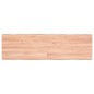 vidaXL Tablero mesa madera tratada borde natural marrón 140x40x(2-6)cm vidaXL Tablero mesa madera tratada borde natural marrón 140x40x(2-6)cm