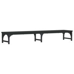 vidaXL Soporte de pantalla madera de ingeniería negro 105x23x15,5 cm
