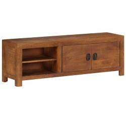 vidaXL Mueble de TV de madera maciza de mango 120x30x40 cm
