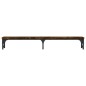 vidaXL Soporte pantalla madera ingeniería roble ahumado 105x23x15,5 cm vidaXL Soporte pantalla madera ingeniería roble ahumado 105x23x15,5 cm
