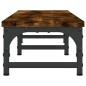 vidaXL Soporte pantalla madera ingeniería roble ahumado 105x23x15,5 cm vidaXL Soporte pantalla madera ingeniería roble ahumado 105x23x15,5 cm