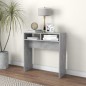 vidaXL Mesa consola madera de ingeniería gris hormigón 78x30x80 cm vidaXL Mesa consola madera de ingeniería gris hormigón 78x30x80 cm