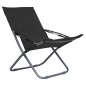 vidaXL Sillas de playa plegables 2 unidades tela negro vidaXL Sillas de playa plegables 2 unidades tela negro