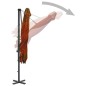 vidaXL Sombrilla voladiza con palo de aluminio terracota 250x250 cm vidaXL Sombrilla voladiza con palo de aluminio terracota 250x250 cm