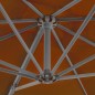 vidaXL Sombrilla voladiza con palo de aluminio terracota 250x250 cm vidaXL Sombrilla voladiza con palo de aluminio terracota 250x250 cm