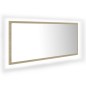 vidaXL Espejo de baño LED acrílico color roble Sonoma 100x8,5x37 cm vidaXL Espejo de baño LED acrílico color roble Sonoma 100x8,5x37 cm