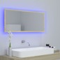vidaXL Espejo de baño LED acrílico color roble Sonoma 100x8,5x37 cm vidaXL Espejo de baño LED acrílico color roble Sonoma 100x8,5x37 cm