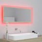 vidaXL Espejo de baño LED acrílico color roble Sonoma 100x8,5x37 cm vidaXL Espejo de baño LED acrílico color roble Sonoma 100x8,5x37 cm
