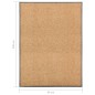 vidaXL Felpudo lavable crema 90x120 cm vidaXL Felpudo lavable crema 90x120 cm