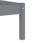 vidaXL Estructura de cama de madera maciza de pino gris 90x200 cm