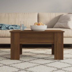 vidaXL Mesa de centro madera contrachapada roble marrón 79x49x41 cm