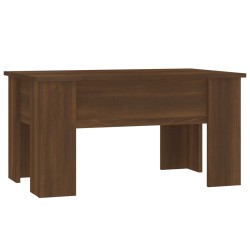 vidaXL Mesa de centro madera contrachapada roble marrón 79x49x41 cm