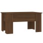 vidaXL Mesa de centro madera contrachapada roble marrón 79x49x41 cm vidaXL Mesa de centro madera contrachapada roble marrón 79x49x41 cm