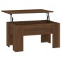 vidaXL Mesa de centro madera contrachapada roble marrón 79x49x41 cm vidaXL Mesa de centro madera contrachapada roble marrón 79x49x41 cm