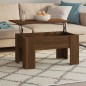 vidaXL Mesa de centro madera contrachapada roble marrón 79x49x41 cm vidaXL Mesa de centro madera contrachapada roble marrón 79x49x41 cm