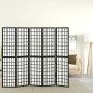 vidaXL Biombo plegable con 5 paneles estilo japonés negro 200x170 cm vidaXL Biombo plegable con 5 paneles estilo japonés negro 200x170 cm