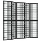 vidaXL Biombo plegable con 5 paneles estilo japonés negro 200x170 cm vidaXL Biombo plegable con 5 paneles estilo japonés negro 200x170 cm
