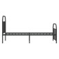vidaXL Estructura de cama con cabecero y estribo metal negro 90x200 cm vidaXL Estructura de cama con cabecero y estribo metal negro 90x200 cm