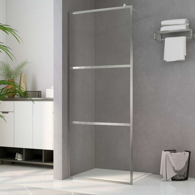 vidaXL Mampara de ducha accesible vidrio ESG claro 100x195 cm vidaXL Mampara de ducha accesible vidrio ESG claro 100x195 cm