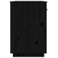 vidaXL Escritorio de madera maciza de pino negro 95x50x75 cm vidaXL Escritorio de madera maciza de pino negro 95x50x75 cm