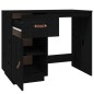vidaXL Escritorio de madera maciza de pino negro 95x50x75 cm vidaXL Escritorio de madera maciza de pino negro 95x50x75 cm
