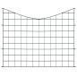 vidaXL Set de valla de jardín arqueada verde 77,5x64 cm