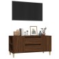 vidaXL Mueble para TV madera contrachapada marrón roble 102x44,5x50 cm vidaXL Mueble para TV madera contrachapada marrón roble 102x44,5x50 cm