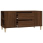 vidaXL Mueble para TV madera contrachapada marrón roble 102x44,5x50 cm vidaXL Mueble para TV madera contrachapada marrón roble 102x44,5x50 cm
