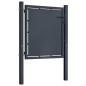 vidaXL Puerta de valla para jardín acero gris antracita 100x75 cm