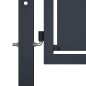 vidaXL Puerta de valla para jardín acero gris antracita 100x75 cm