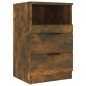vidaXL Mesita de noche madera contrachapada color roble ahumado vidaXL Mesita de noche madera contrachapada color roble ahumado