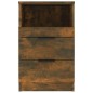vidaXL Mesita de noche madera contrachapada color roble ahumado vidaXL Mesita de noche madera contrachapada color roble ahumado