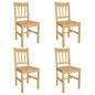 vidaXL Sillas de comedor 4 unidades madera de pino vidaXL Sillas de comedor 4 unidades madera de pino