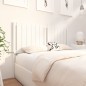 vidaXL Cabecero de cama madera maciza de pino blanco 145,5x4x100 cm vidaXL Cabecero de cama madera maciza de pino blanco 145,5x4x100 cm
