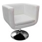 vidaXL Taburete de cocina cuero sintético blanco vidaXL Taburete de cocina cuero sintético blanco