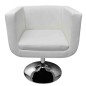 vidaXL Taburete de cocina cuero sintético blanco vidaXL Taburete de cocina cuero sintético blanco