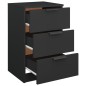 vidaXL Mesitas de noche 2 unidades negro 40x36x65 cm vidaXL Mesitas de noche 2 unidades negro 40x36x65 cm