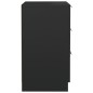 vidaXL Mesitas de noche 2 unidades negro 40x36x65 cm vidaXL Mesitas de noche 2 unidades negro 40x36x65 cm