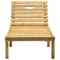 vidaXL Tumbona de jardín con mesa de madera de pino impregnada vidaXL Tumbona de jardín con mesa de madera de pino impregnada
