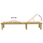 vidaXL Tumbona de jardín con mesa de madera de pino impregnada vidaXL Tumbona de jardín con mesa de madera de pino impregnada