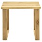 vidaXL Tumbona de jardín con mesa de madera de pino impregnada vidaXL Tumbona de jardín con mesa de madera de pino impregnada