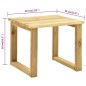 vidaXL Tumbona de jardín con mesa de madera de pino impregnada vidaXL Tumbona de jardín con mesa de madera de pino impregnada