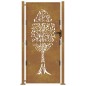 vidaXL Puerta de jardín acero corten diseño árbol 105x180 cm