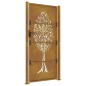 vidaXL Puerta de jardín acero corten diseño árbol 105x180 cm